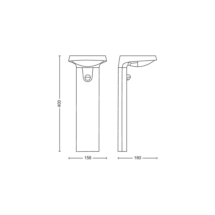 Philips - LED Vanjska lampa sa senzorom LED/9W/230V 2700K IP44
