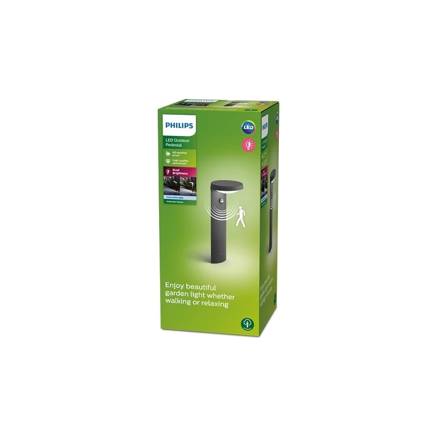 Philips - LED Vanjska lampa sa senzorom LED/9W/230V 4000K IP44