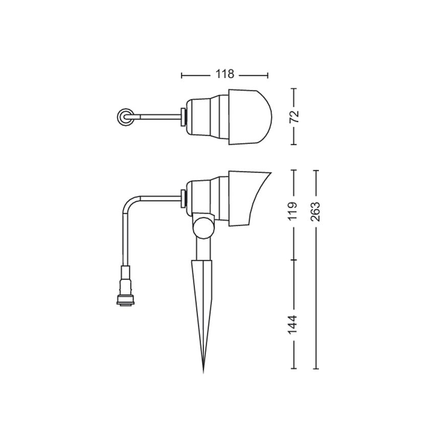 Philips - LED Vanjska reflektorska svjetiljka LED/6W/12V 2700K IP44