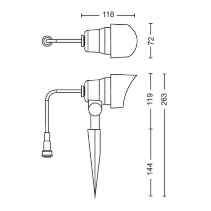 Philips - LED Vanjska reflektorska svjetiljka LED/6W/12V 4000K IP44