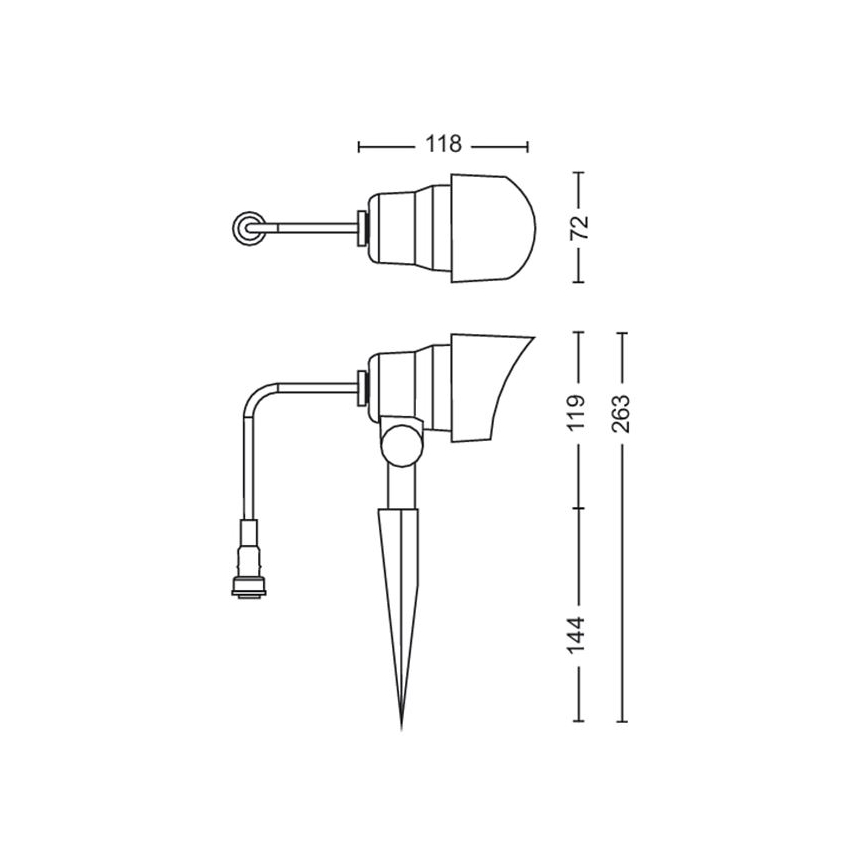 Philips - LED Vanjska reflektorska svjetiljka LED/6W/12V 4000K IP44