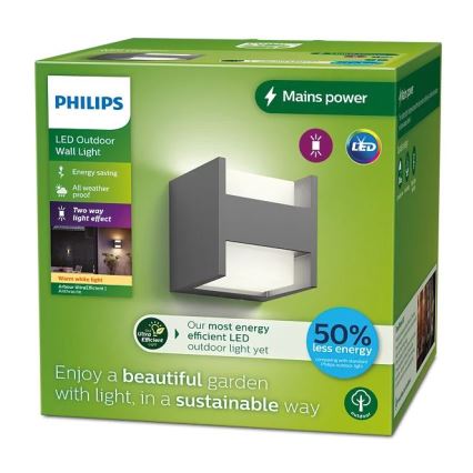 Philips - LED Vanjska zidna svjetiljka ARBOUR LED/3,8W/230V 2700K IP44