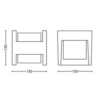 Philips - LED Vanjska zidna svjetiljka ARBOUR LED/3,8W/230V 2700K IP44