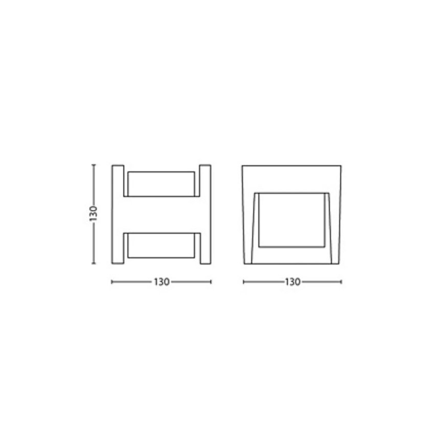 Philips - LED Vanjska zidna svjetiljka ARBOUR LED/3,8W/230V 2700K IP44