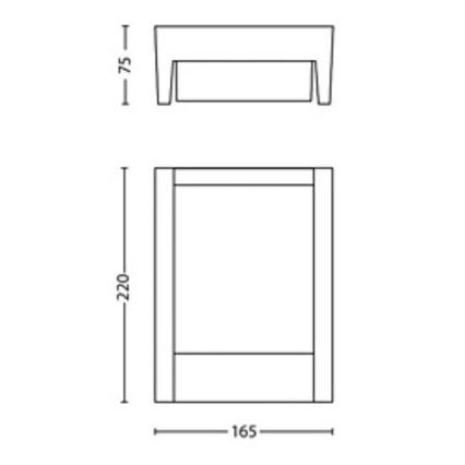 Philips - LED Vanjska zidna svjetiljka ARBOUR LED/3,8W/230V 2700K IP44