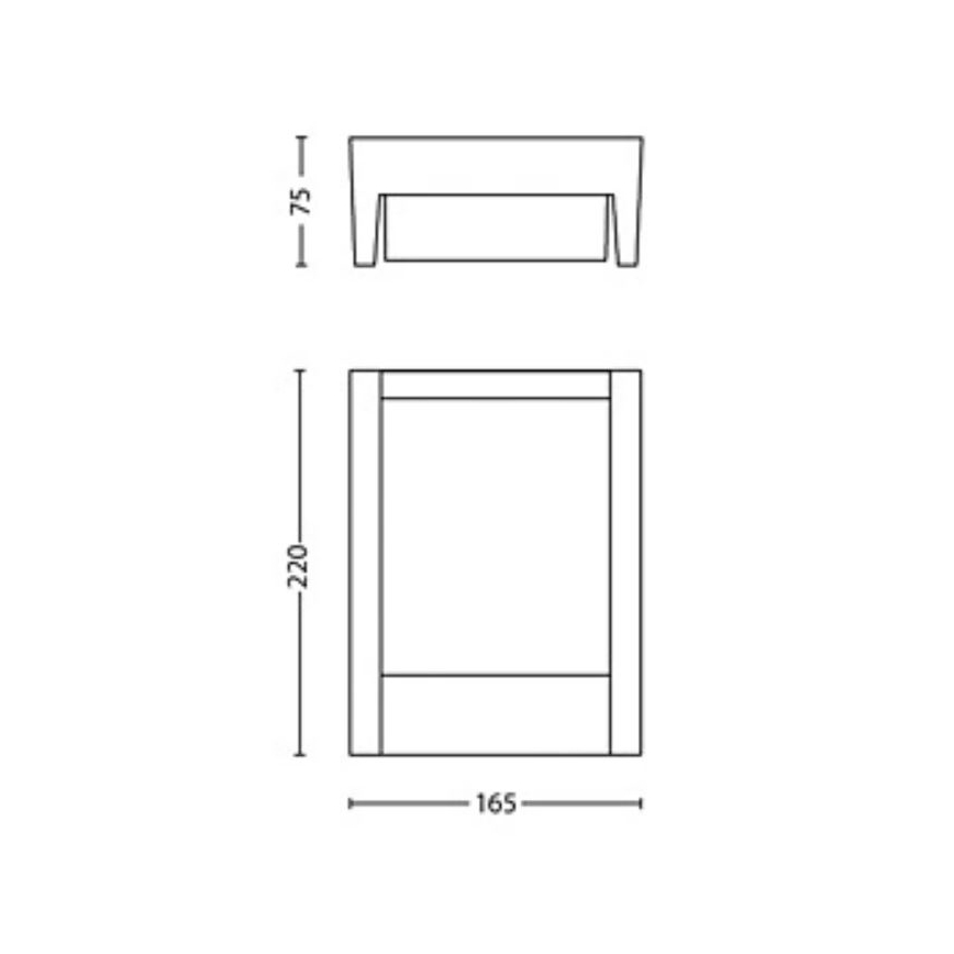 Philips - LED Vanjska zidna svjetiljka ARBOUR LED/3,8W/230V 2700K IP44