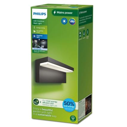 Philips - LED Vanjska zidna svjetiljka BUSTAN LED/3,8W/230V 4000K IP44