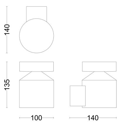 Philips - LED Vanjska zidna svjetiljka LAVEN LED/6W/230V 2700K IP44