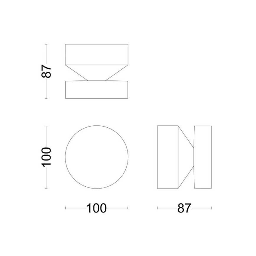 Philips - LED Vanjska zidna svjetiljka LAVEN LED/6W/230V 2700K IP44