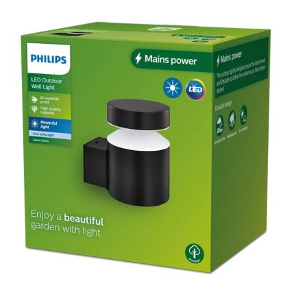 Philips - LED Vanjska zidna svjetiljka LAVEN LED/6W/230V 4000K IP44