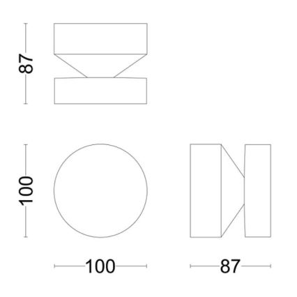 Philips - LED Vanjska zidna svjetiljka LAVEN LED/6W/230V 4000K IP44