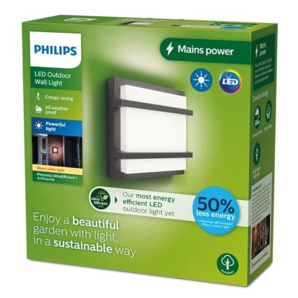 Philips - LED Vanjska zidna svjetiljka PETRONIA LED/3,8W/230V IP44