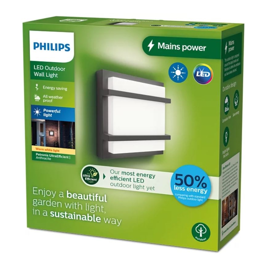 Philips - LED Vanjska zidna svjetiljka PETRONIA LED/3,8W/230V IP44