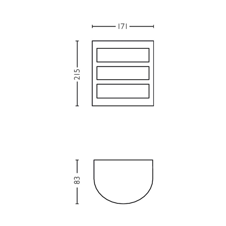 Philips - LED Vanjska zidna svjetiljka LED/6W/230V 2700K IP44