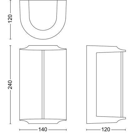 Philips - LED Vanjska zidna svjetiljka REESE LED/4,3W/230V 2700K IP44