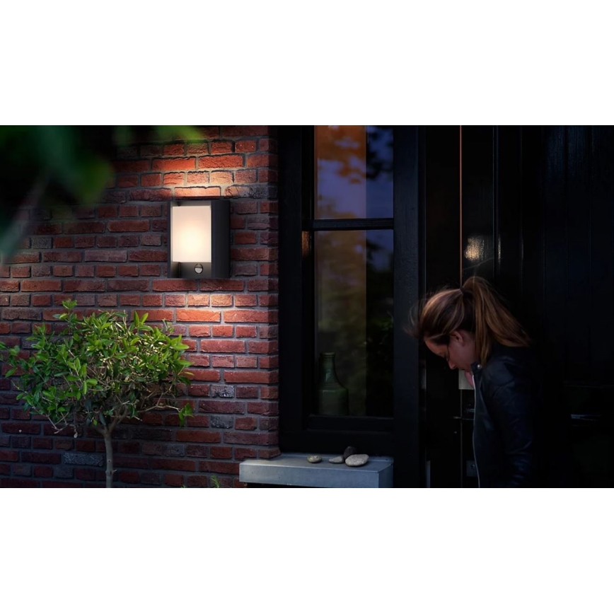 Philips - LED Vanjska zidna svjetiljka sa senzorom ARBOUR LED/3,8W/230V 2700K IP44