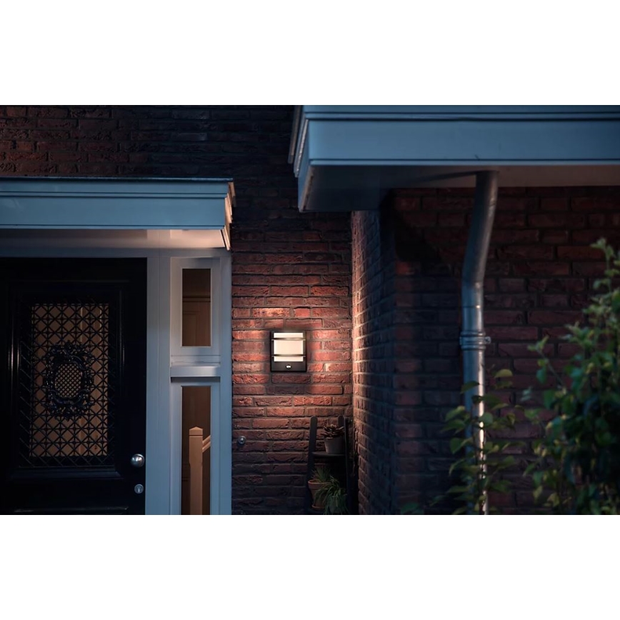 Philips - LED Vanjska zidna svjetiljka sa senzorom PETRONIA LED/3,8W/230V IP44