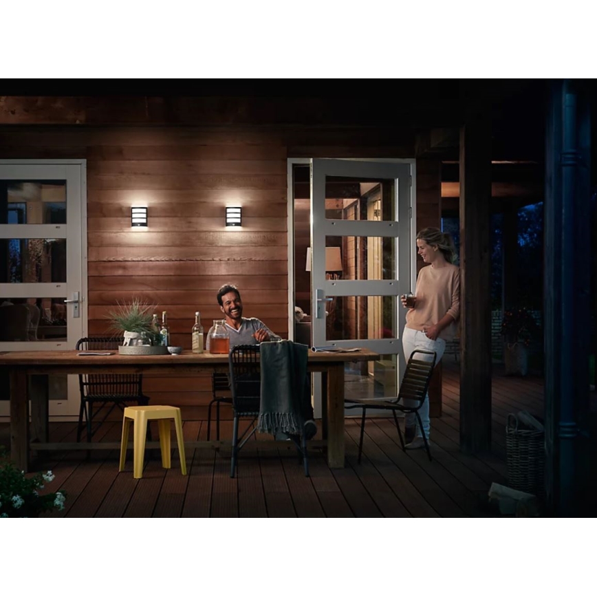 Philips - LED Vanjska zidna svjetiljka sa senzorom PYTHON LED/3,8W/230V IP44