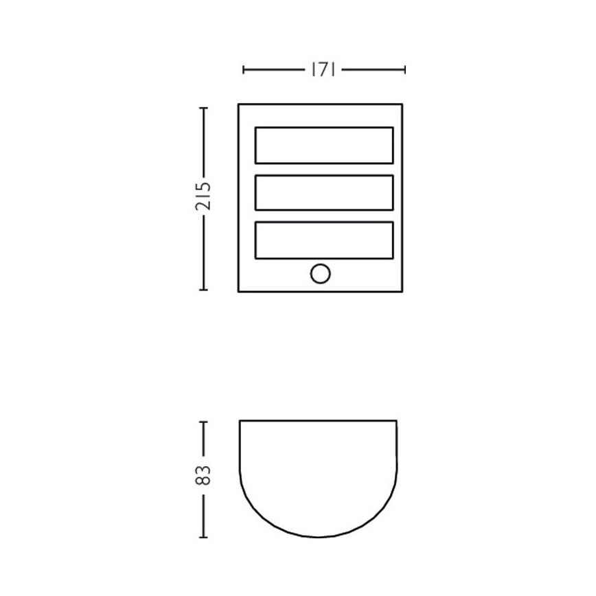Philips - LED Vanjska zidna svjetiljka sa senzorom LED/6W/230V 2700K IP44
