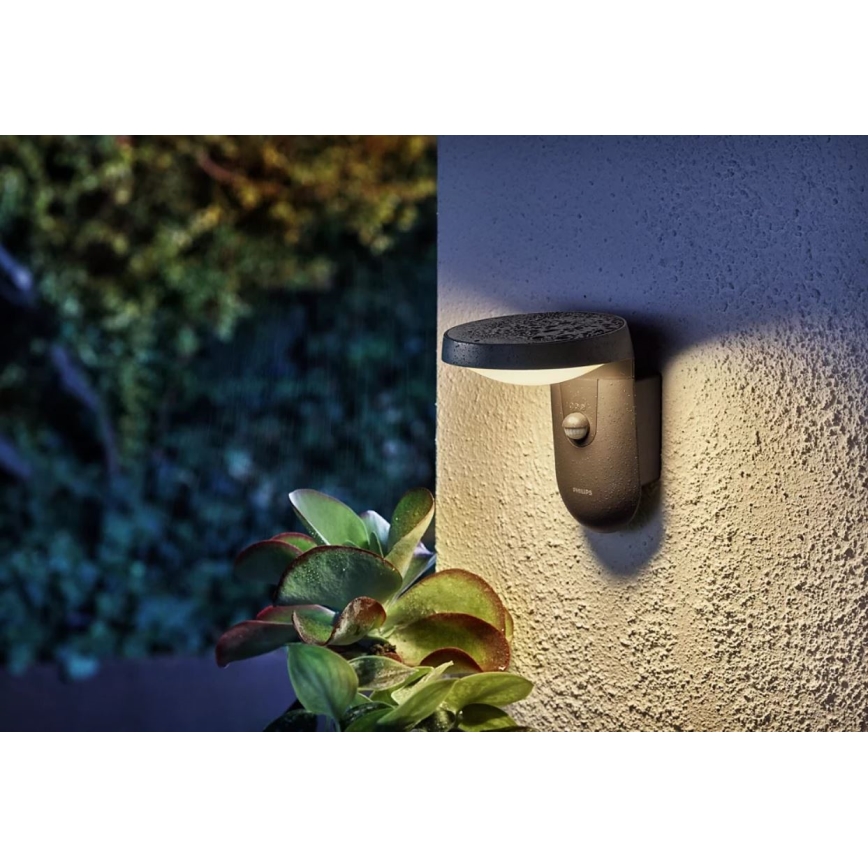 Philips - LED Vanjska zidna svjetiljka sa senzorom LED/9W/230V 2700K IP44