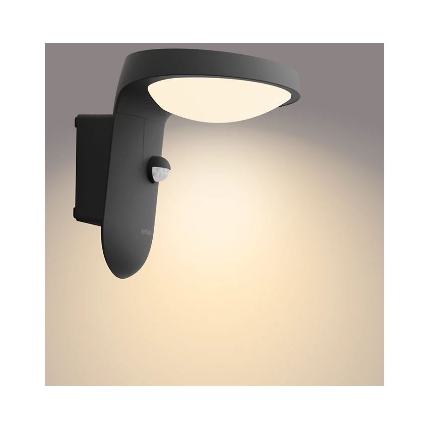 Philips - LED Vanjska zidna svjetiljka sa senzorom LED/9W/230V 2700K IP44