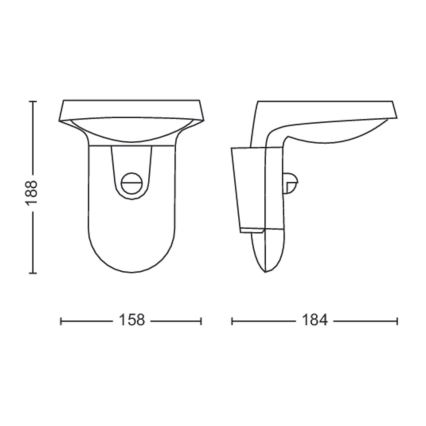 Philips - LED Vanjska zidna svjetiljka sa senzorom LED/9W/230V 2700K IP44