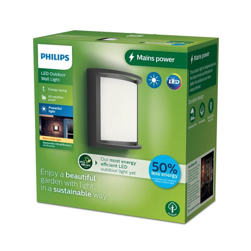 Philips - LED Vanjska zidna svjetiljka SAMONDRA LED/3,8W/230V IP44