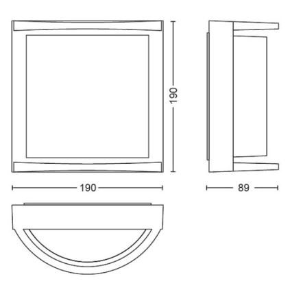 Philips - LED Vanjska zidna svjetiljka SAMONDRA LED/3,8W/230V IP44