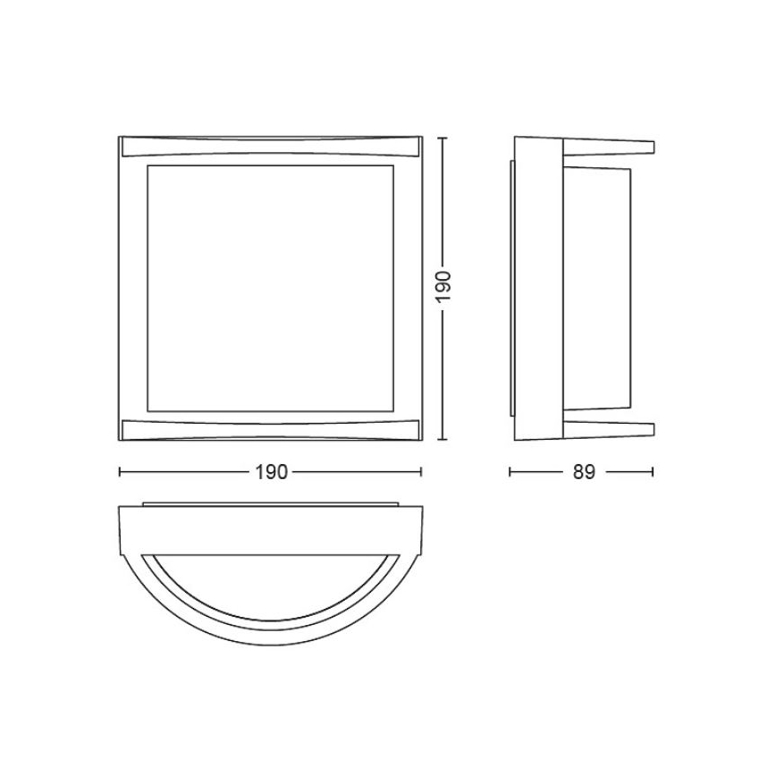 Philips - LED Vanjska zidna svjetiljka SAMONDRA LED/3,8W/230V IP44