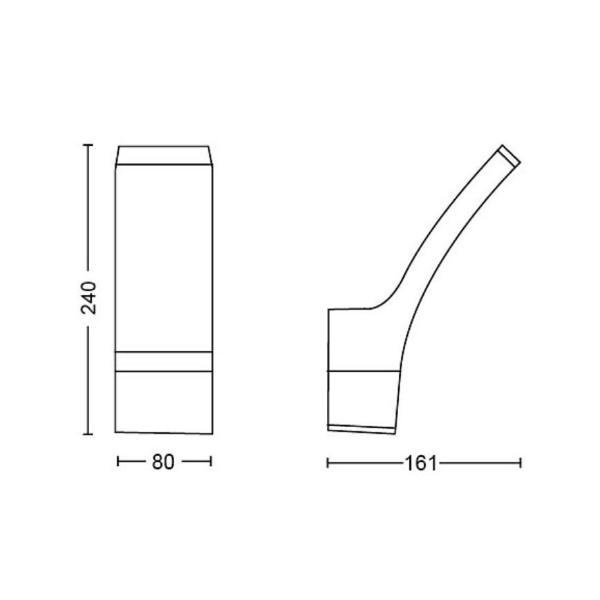 Philips - LED Vanjska zidna svjetiljka SPLAY LED/3,8W/230V IP44