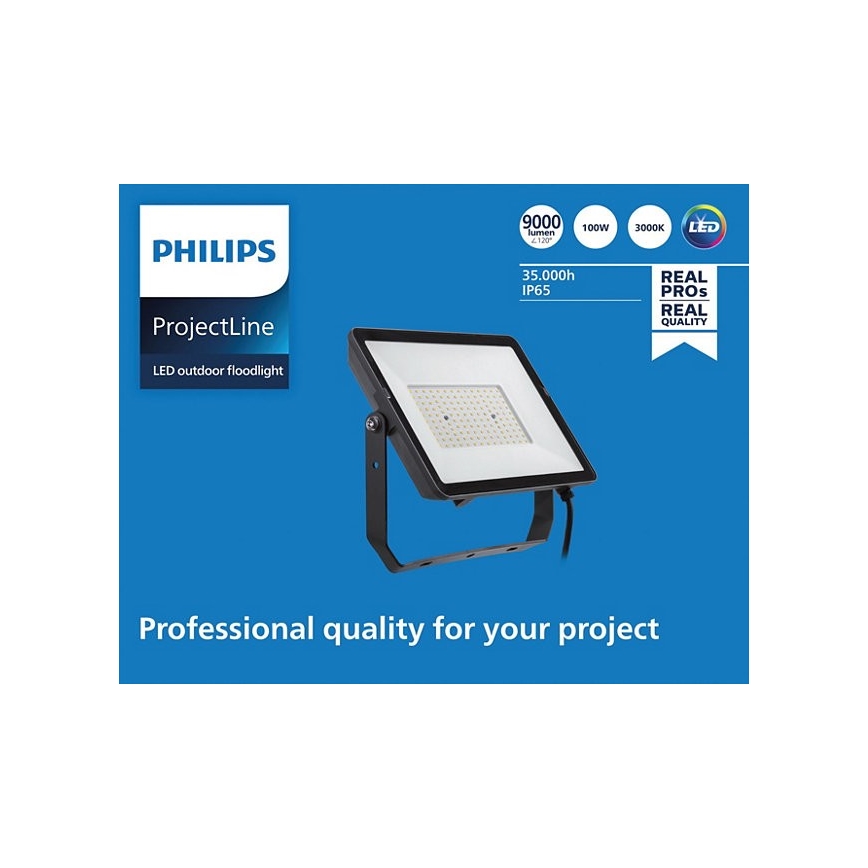 Philips - LED Vanjski reflektor PROJECTLINE LED/100W/230V IP65 3000K