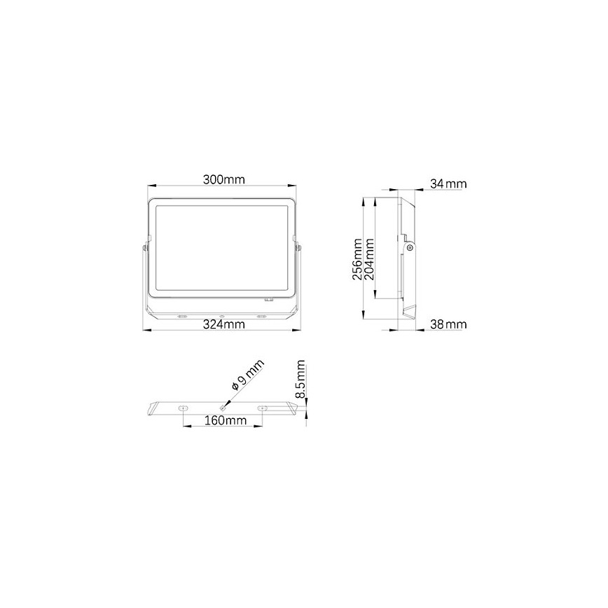 Philips - LED Vanjski reflektor PROJECTLINE LED/100W/230V IP65 3000K
