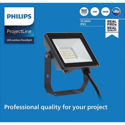 Philips - LED Vanjski reflektor PROJECTLINE LED/10W/230V IP65 3000K