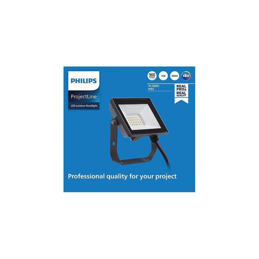 Philips - LED Vanjski reflektor PROJECTLINE LED/10W/230V IP65 3000K