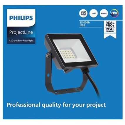 Philips - LED Vanjski reflektor PROJECTLINE LED/10W/230V IP65 4000K