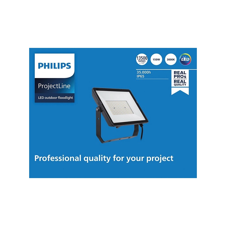Philips - LED Vanjski reflektor PROJECTLINE LED/150W/230V IP65 3000K