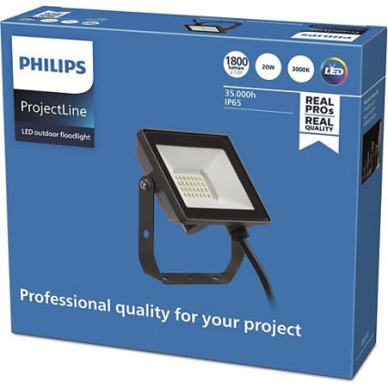 Philips - LED Vanjski reflektor PROJECTLINE LED/20W/230V IP65 3000K