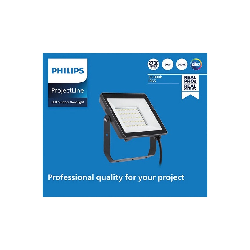 Philips - LED Vanjski reflektor PROJECTLINE LED/30W/230V IP65 3000K