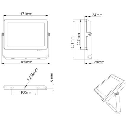 Philips - LED Vanjski reflektor PROJECTLINE LED/30W/230V IP65 4000K