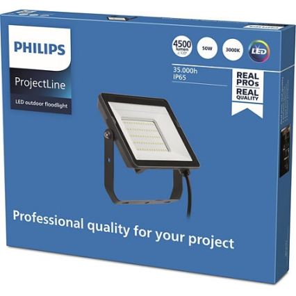 Philips - LED Vanjski reflektor PROJECTLINE LED/50W/230V IP65 3000K