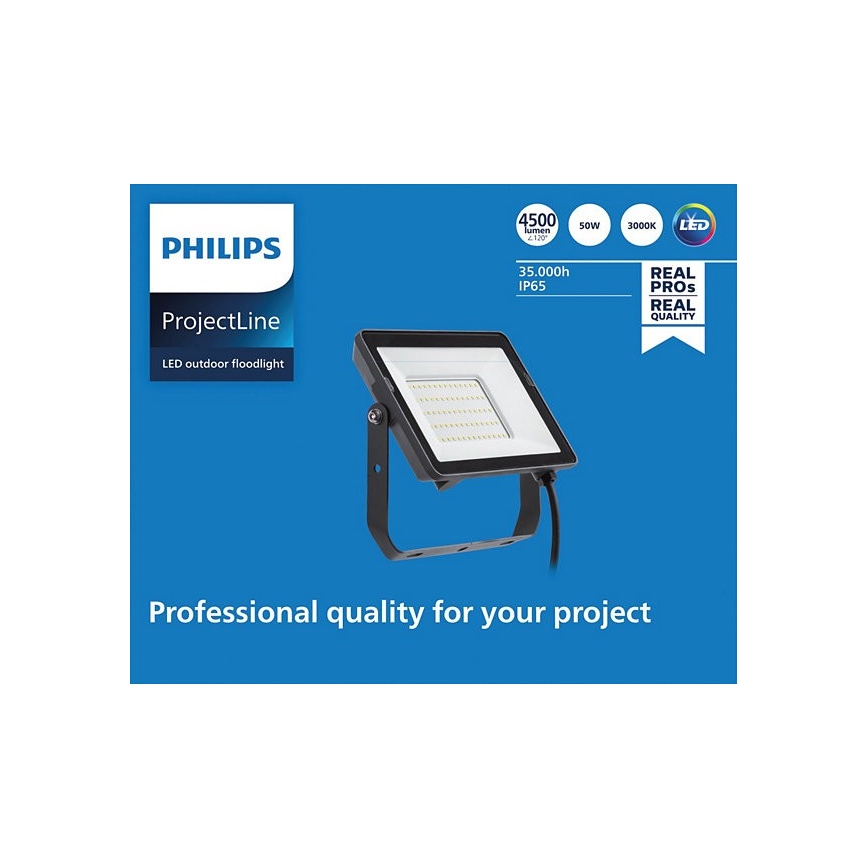 Philips - LED Vanjski reflektor PROJECTLINE LED/50W/230V IP65 3000K