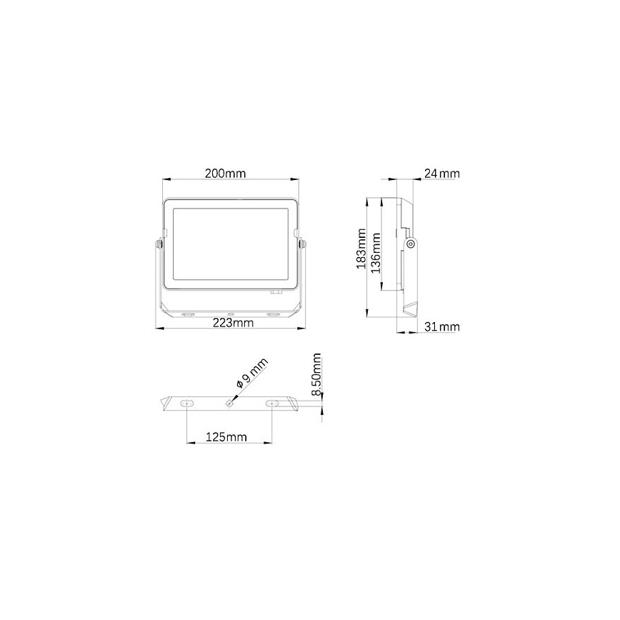 Philips - LED Vanjski reflektor PROJECTLINE LED/50W/230V IP65 3000K