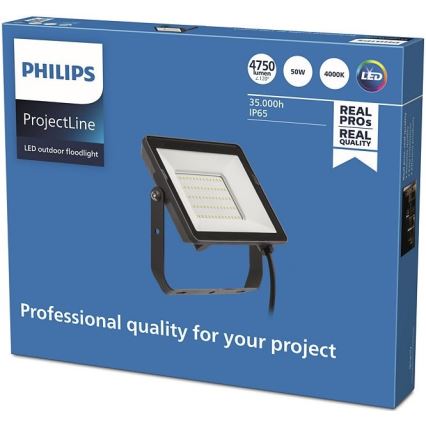 Philips - LED Vanjski reflektor PROJECTLINE LED/50W/230V IP65 4000K