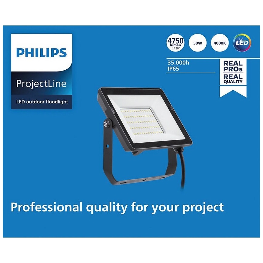 Philips - LED Vanjski reflektor PROJECTLINE LED/50W/230V IP65 4000K
