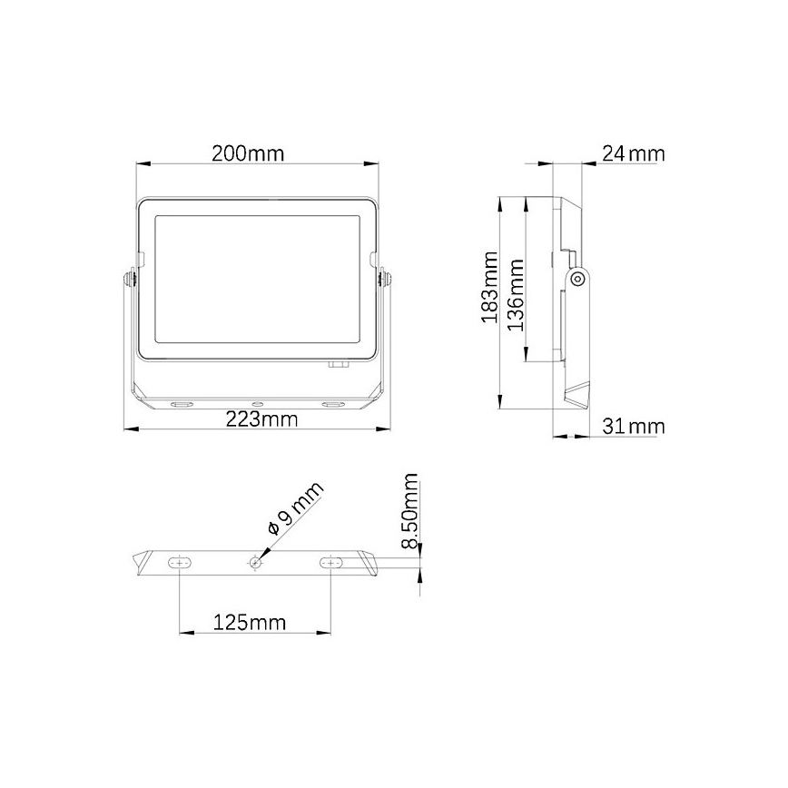 Philips - LED Vanjski reflektor PROJECTLINE LED/50W/230V IP65 4000K