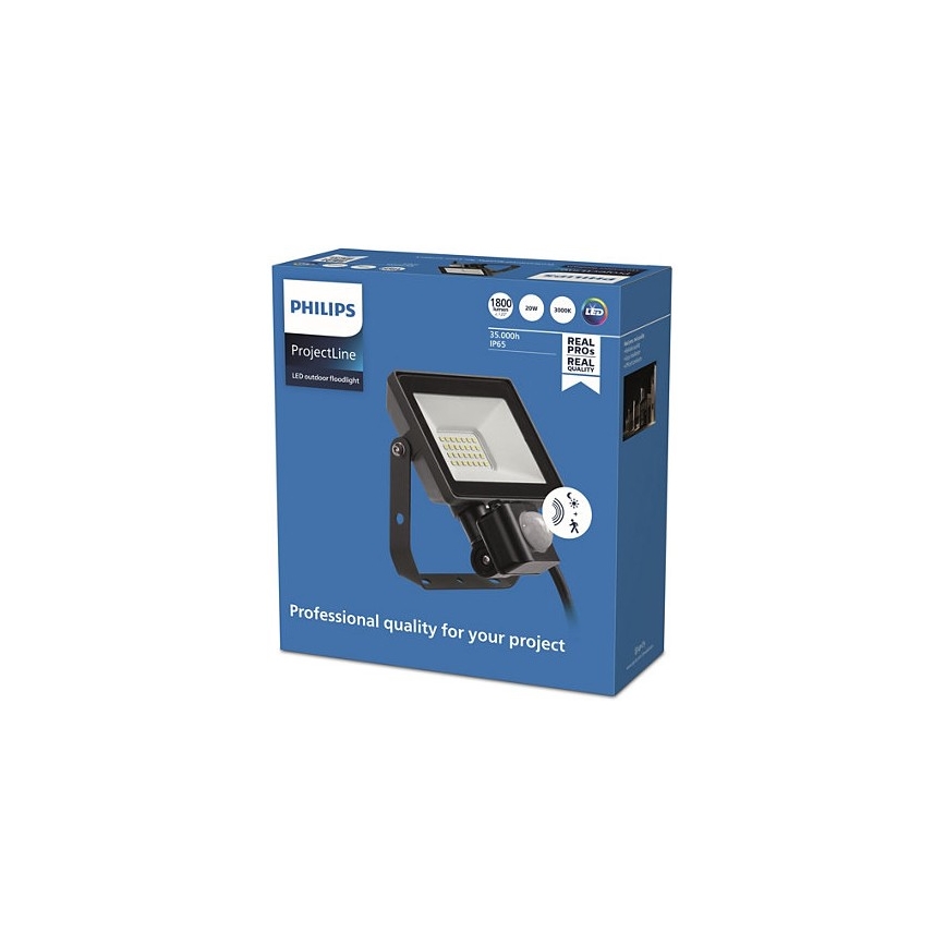 Philips - LED Vanjski reflektor sa senzorom PROJECTLINE LED/20W/230V IP65 3000K