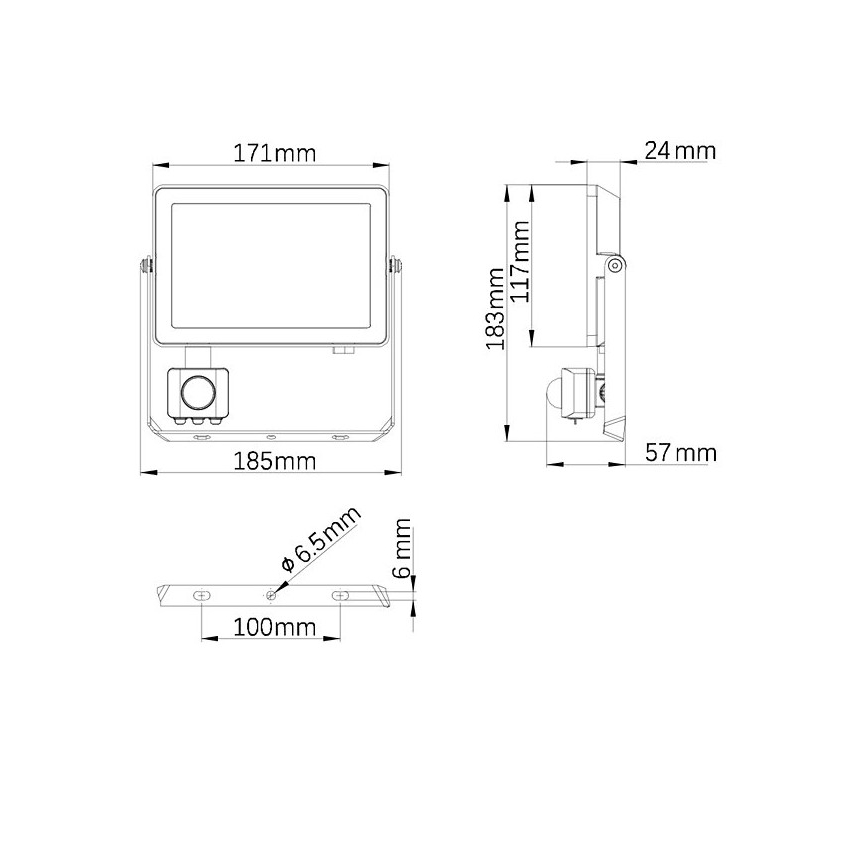 Philips - LED Vanjski reflektor sa senzorom PROJECTLINE LED/30W/230V IP65 3000K