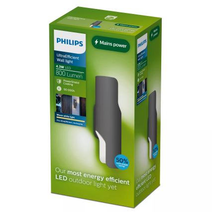 Philips - LED vanjsko zidno svjetilo FIRA LED/4,3W/230V 2700K IP44