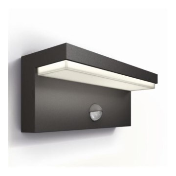 Philips - LED vanjsko zidno svjetlo sa senzorom BUSTAN LED/3,8W/230V 2700K IP44