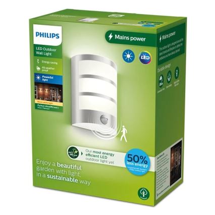 Philips - LED vanjsko zidno svjetlo sa senzorom PYTHON LED/3,8W/230V IP44
